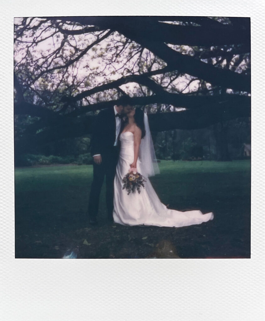 Fitzroy Gardens Intimate Wedding, Karaoke Reception, bridal portraits, polaroid - 2