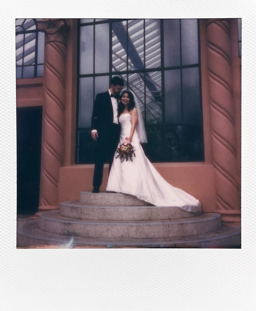 Fitzroy Gardens Intimate Wedding, Karaoke Reception, bridal portraits, polaroid