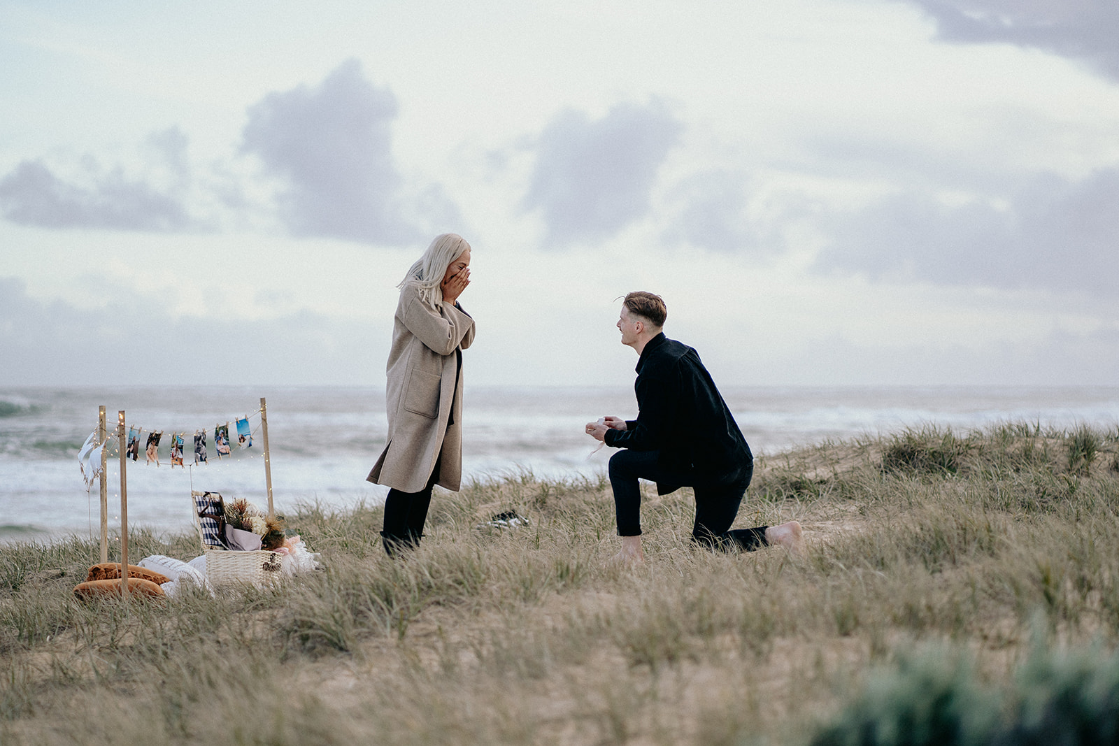 proposal on the beach