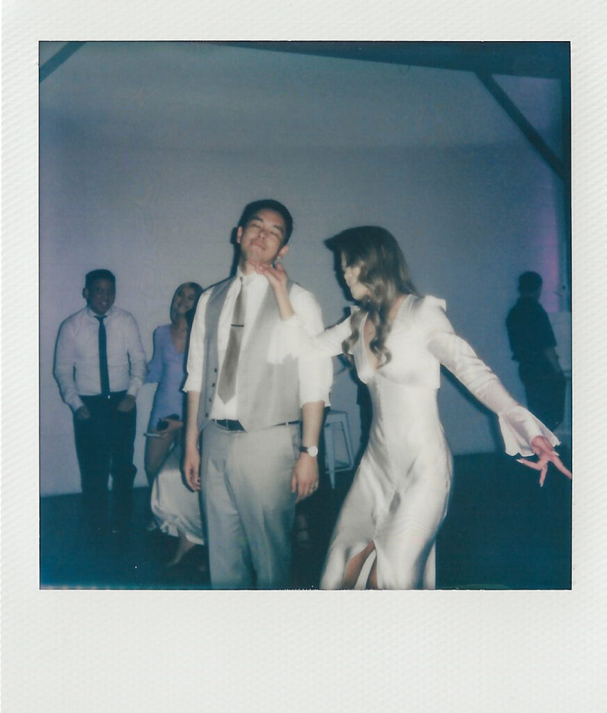 Two ton max dancefloor on polaroid