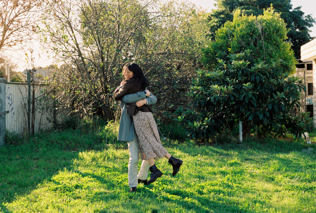 Bookstore engagement session melbourne 7 - 35mm film