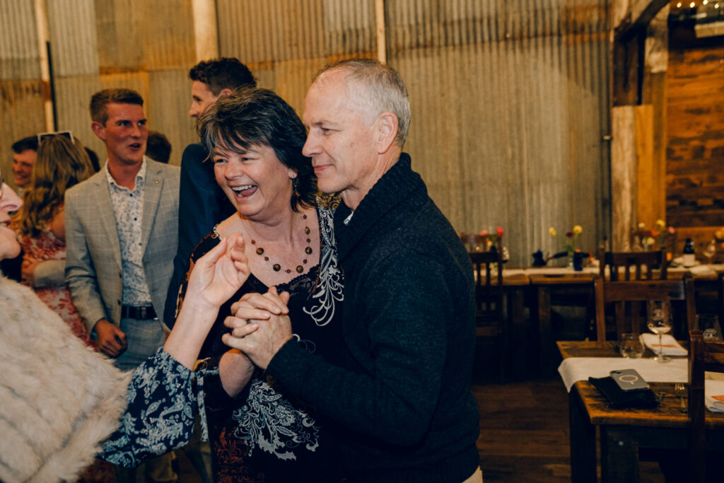 guests slow dancing on the dancefloor at corowa distillery